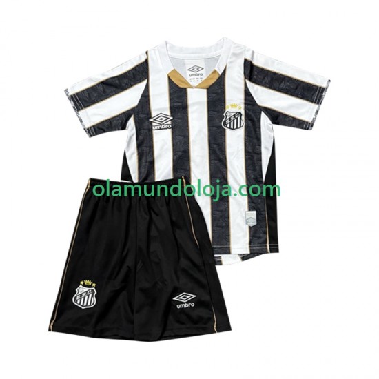 Camisola Santos FC Criança Equipamento Segundo 2025-2026 Manga Curta